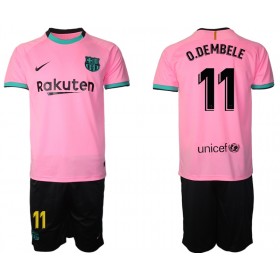 FC Barcelona Fodboldtrøjer Ousmane Dembele 11 Børn 3. sæt 2020/21 Kort ærmer